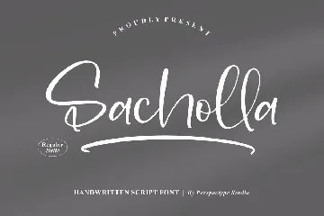 Sacholla Handwritten Script Font