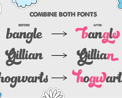 Gazillions Script Font Duo