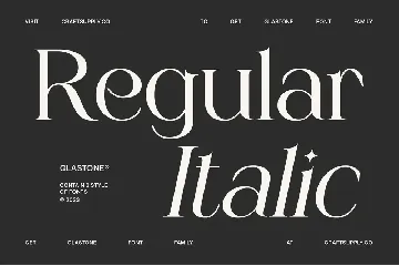 Glastone - Modern Serif Typeface font