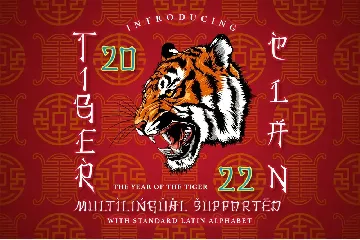 Tiger Clan font