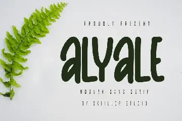 Alyale - Modern Sans Serif font