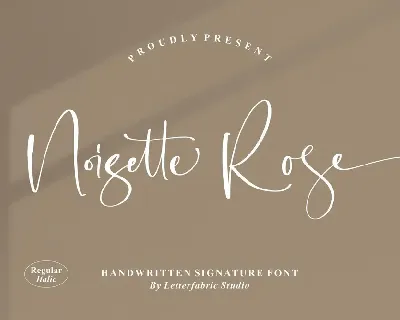 Noisette Rose Handwritten Font