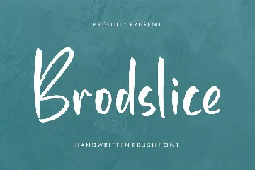 Brodslice Handwritten Brush Font