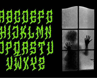 Manson Modern Blackletter Metal Horror Font