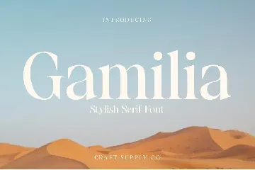 Gamilia - Stylish Serif font