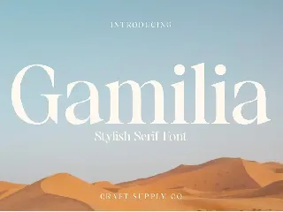 Gamilia - Stylish Serif font