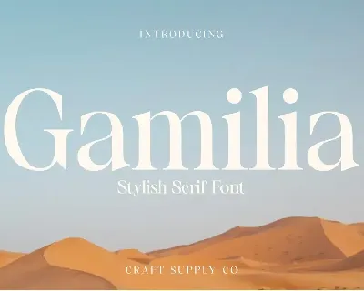 Gamilia - Stylish Serif font