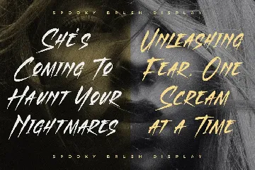 Chanrest Spooky Brush Display Font