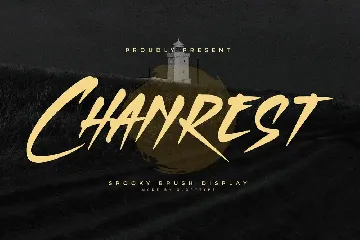 Chanrest Spooky Brush Display Font