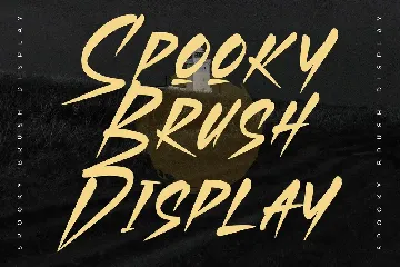 Chanrest Spooky Brush Display Font