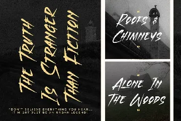 Chanrest Spooky Brush Display Font