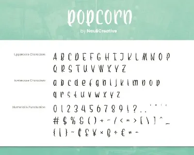 Popcorn - Fun Decorative Font