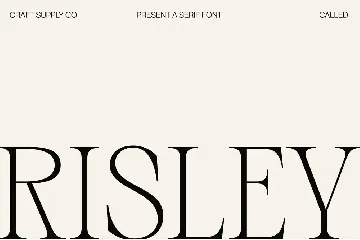 Risley - Classic Editorial Typeface font