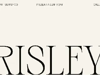 Risley - Classic Editorial Typeface font