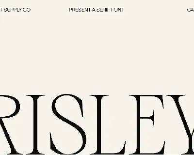 Risley - Classic Editorial Typeface font