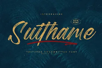 Suithame Textured Handwritten Font