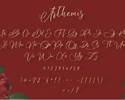 Arthemis Script - Logo Font