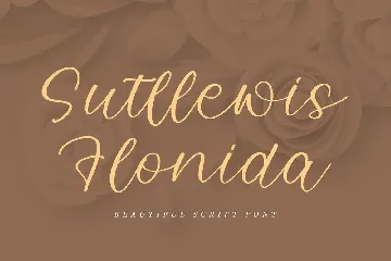 Sutllewis Flonida Script Font