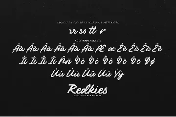 Redkies - Authentic Script font