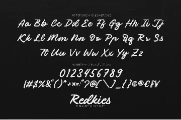 Redkies - Authentic Script font