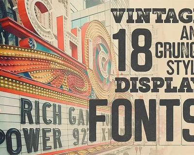 Marquee - 18 Grunge Fonts