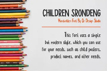 Children Srondeng font