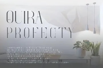 Quira Profecty - Serif Font