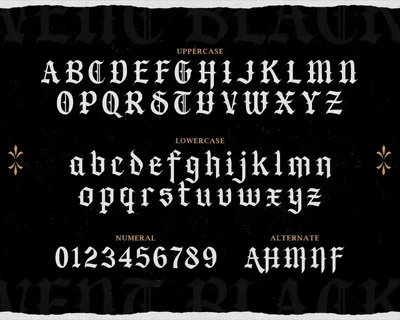 Calvent - Modern Blackletter Font