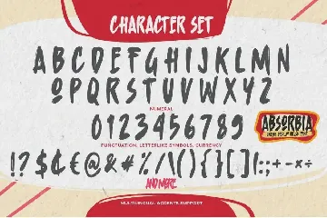 Absorbia - Unique Display Brush Font