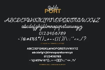 Gold Port - Font Duo