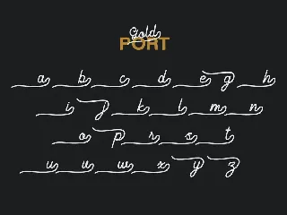Gold Port - Font Duo