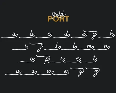 Gold Port - Font Duo