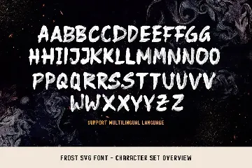 Frost SVG Font + Brushes