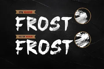 Frost SVG Font + Brushes