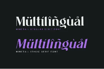 Ninetail Serif Font