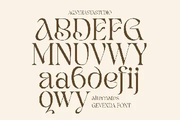 Gevenda - A Display Serif font