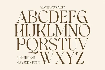 Gevenda - A Display Serif font