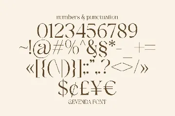 Gevenda - A Display Serif font