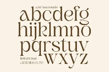 Gevenda - A Display Serif font