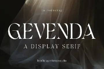 Gevenda - A Display Serif font