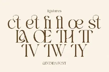 Gevenda - A Display Serif font