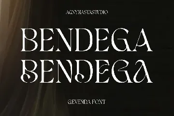 Gevenda - A Display Serif font