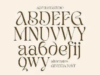 Gevenda - A Display Serif font