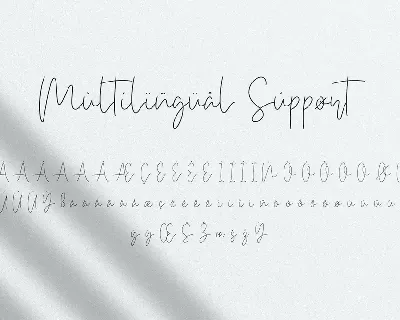 Bethan White - Monoline Script Font