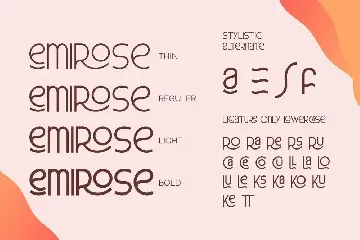 Emirose font