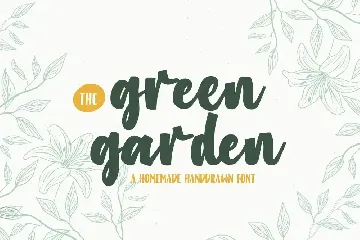 Green Garden font