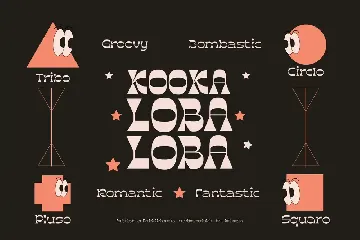 Kooka Font - Fun groovy family