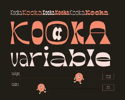 Kooka Font - Fun groovy family