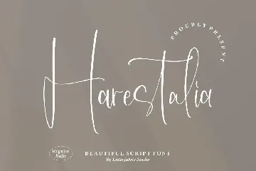 Harestalia Script Font