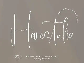 Harestalia Script Font